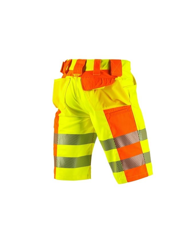 Work Trousers: High-vis shorts e.s.motion 2020 + high-vis yellow/high-vis orange 3