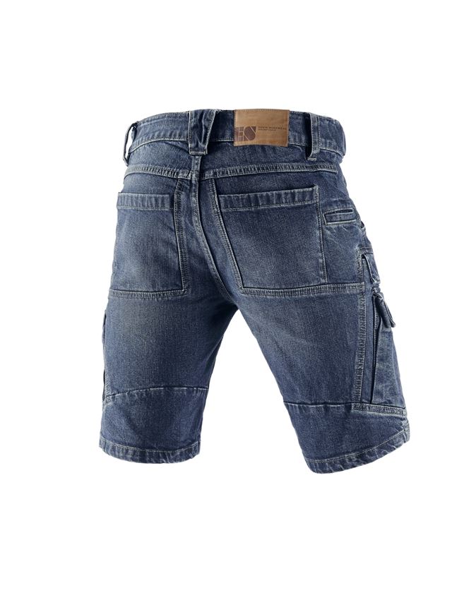 Arbetsbyxor: e.s. Cargo worker-jeans-shorts POWERdenim + darkwashed 1