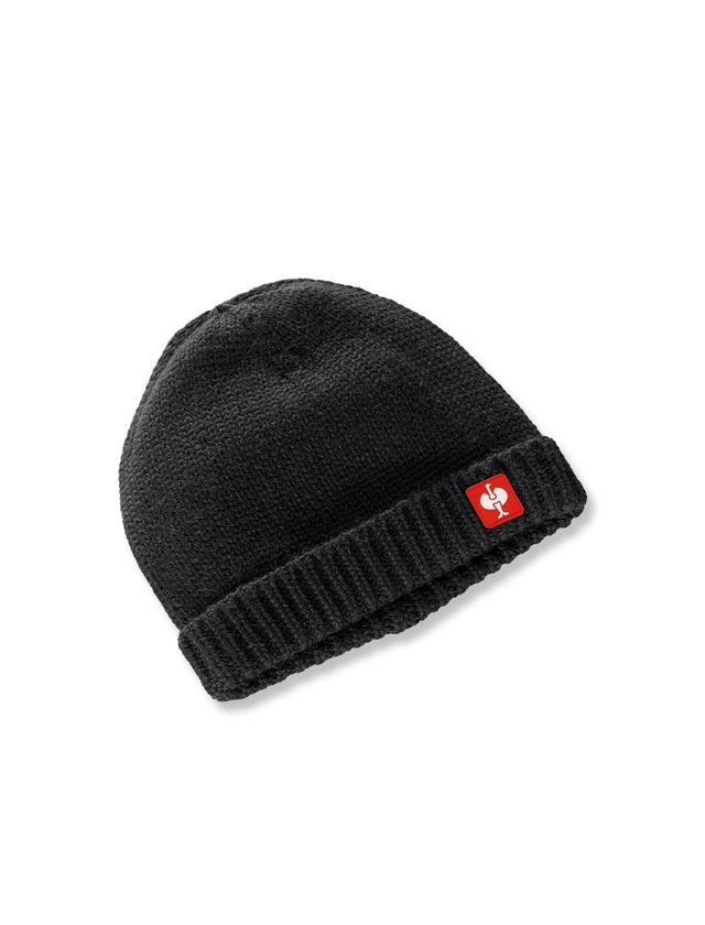 Accessories: Knitted cap e.s.roughtough + black