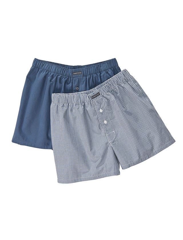 Underkläder |  Underställ: e.s. boxer shorts, förpackning om 2 + vit/pacific+pacific/kobolt