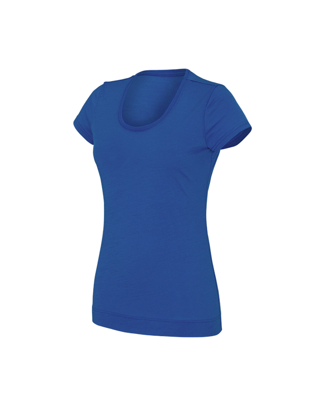 Shirts, Pullover & more: e.s. T-shirt Merino light, ladies' + gentianblue