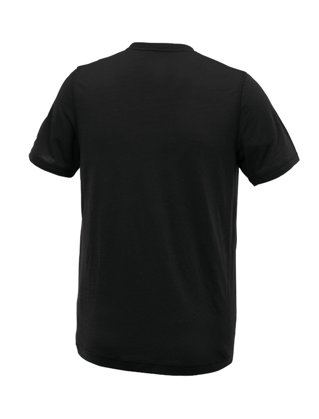 Överdelar: e.s. t-shirt Merino light + svart 1