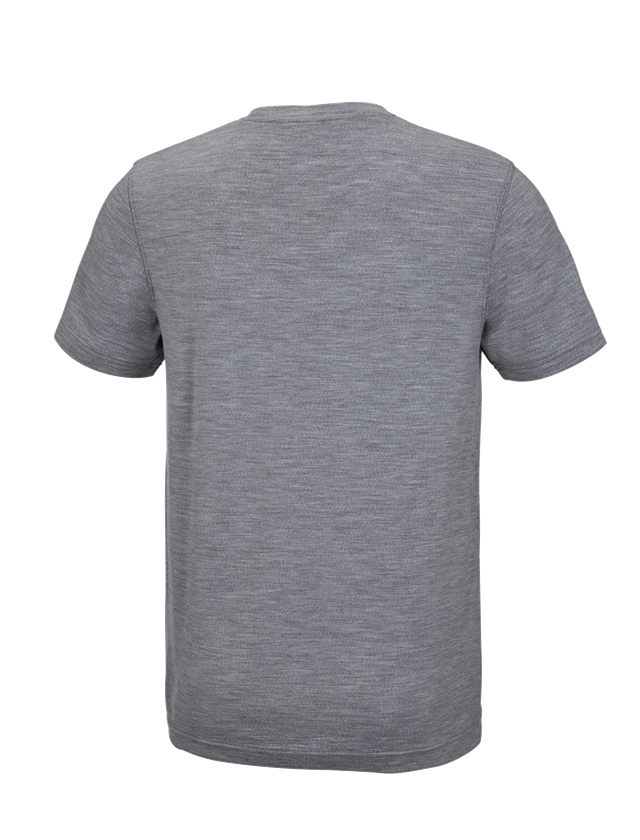Överdelar: e.s. t-shirt Merino light + gråmelerad 3