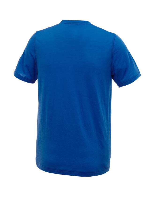 Överdelar: e.s. t-shirt Merino light + gentianablå 1