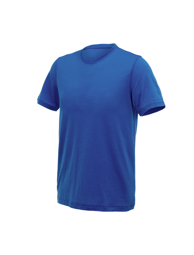 Shirts, Pullover & more: e.s. T-shirt Merino light + gentianblue