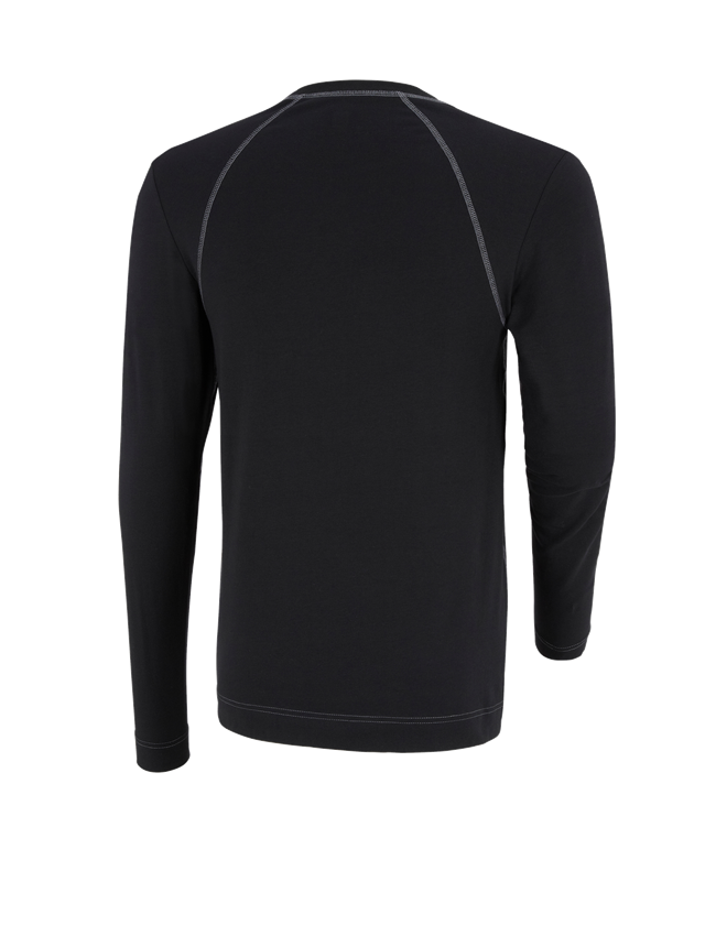Underkläder |  Underställ: e.s. cotton stretch långärmad tröja + svart 3