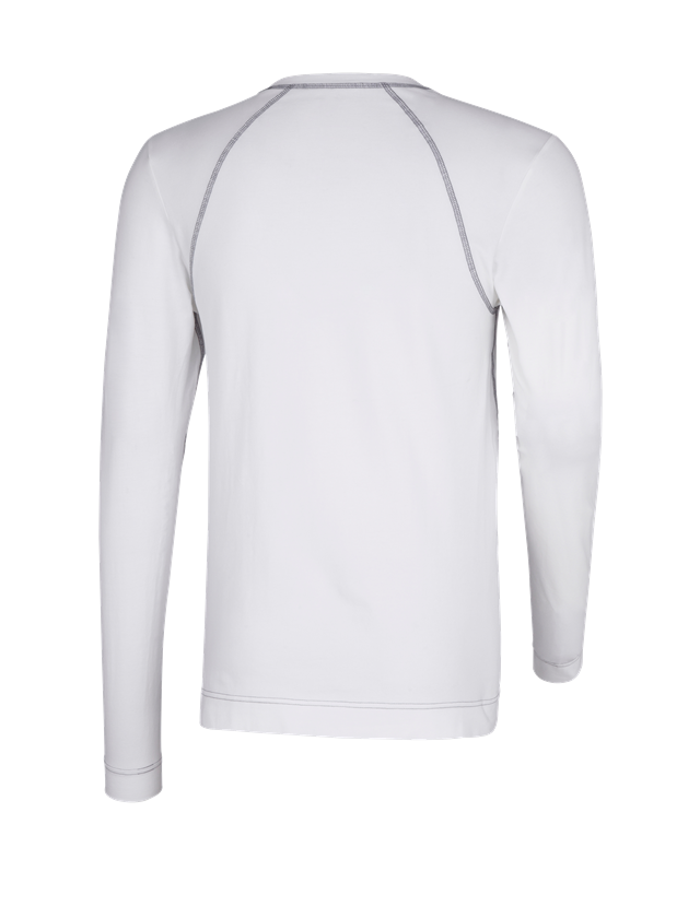 Kyla: e.s. cotton stretch långärmad tröja + vit 3