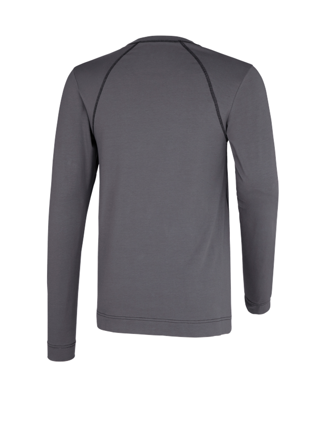 Cold: e.s. cotton stretch long sleeve basis-light + cement 3