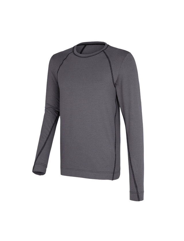 Cold: e.s. cotton stretch long sleeve basis-light + cement 2
