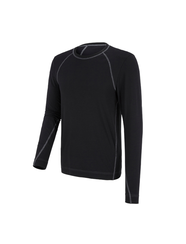 Underkläder |  Underställ: e.s. cotton stretch långärmad tröja + svart 2
