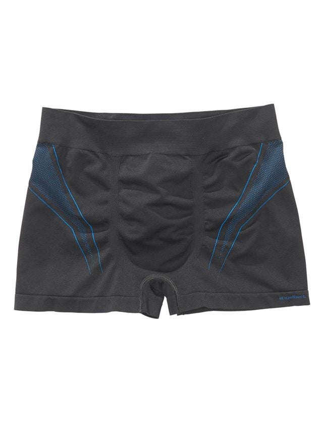 Cold: e.s. functional pants seamless - warm + black/gentianblue