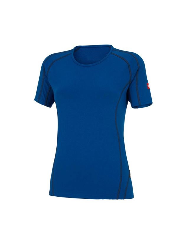 Termounderkläder: e.s. t-shirt clima-pro, warm, dam + gentianablå 2