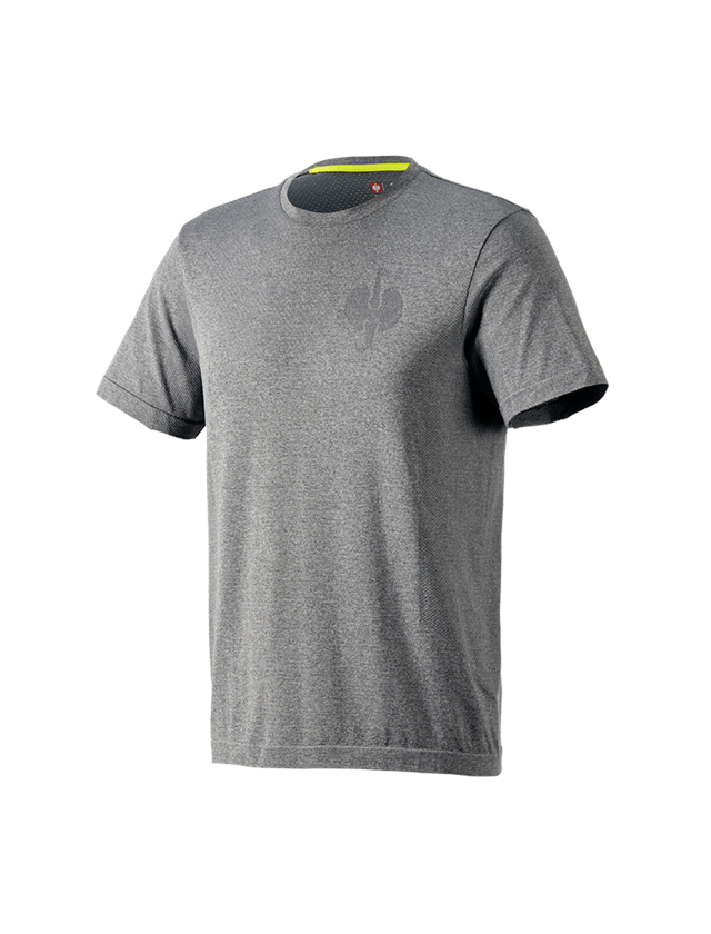 Överdelar: T-Shirt seamless e.s.trail + basaltgrå melange
