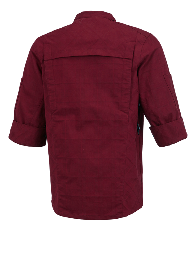 Work Jackets: Work jacket short sleeved e.s.fusion, men's + ruby 1