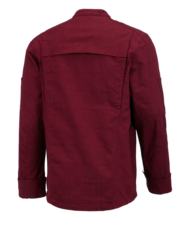 Work Jackets: Work jacket long sleeved e.s.fusion, men's + ruby 1