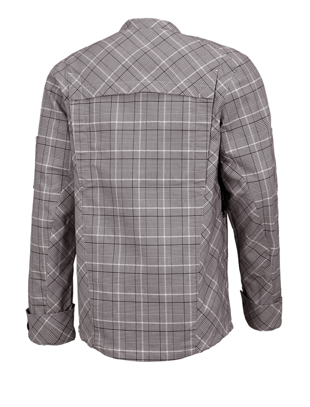 Shirts, Pullover & more: Work jacket long sleeved e.s.fusion, men's + chestnut/white 1