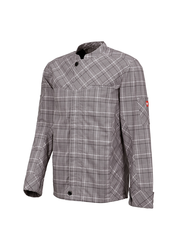 Shirts, Pullover & more: Work jacket long sleeved e.s.fusion, men's + chestnut/white