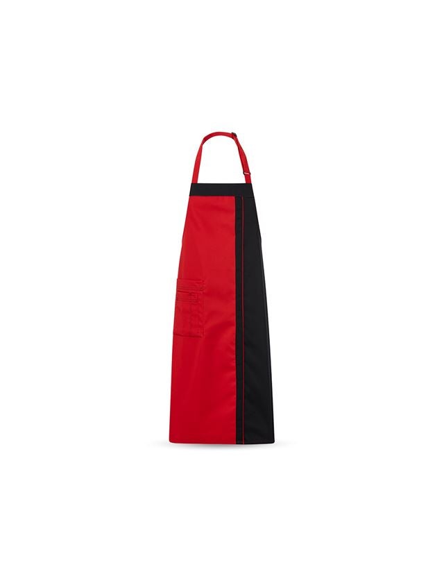Förkläde: Bröstlappsförkläde Steyr + röd/svart
