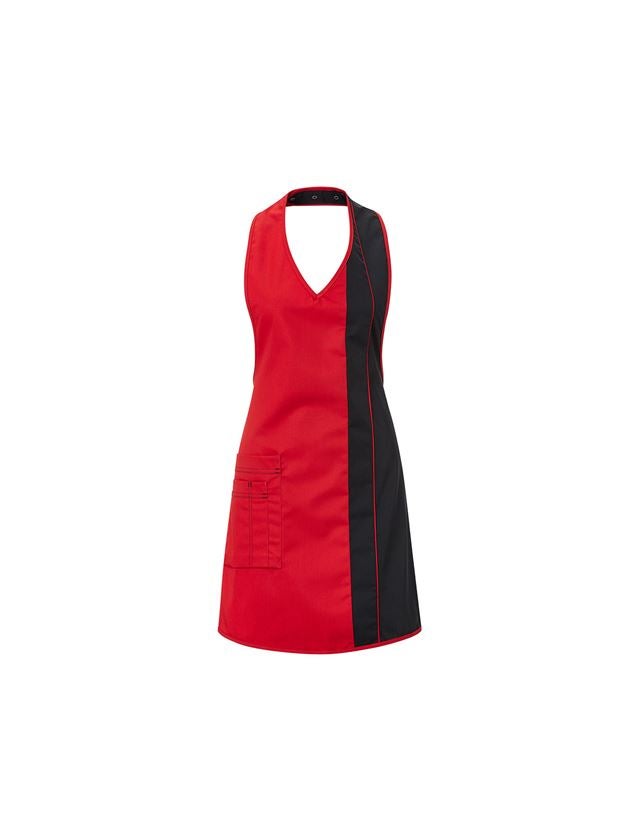 Förkläde: Damförkläde Teresa + röd/svart