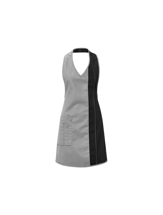 Förkläde: Damförkläde Teresa + silvergrå/svart