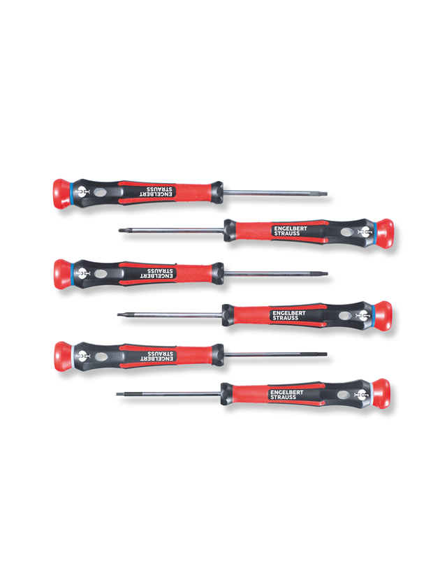 Screwdrivers: Precision screwdriver set, slotted and PH