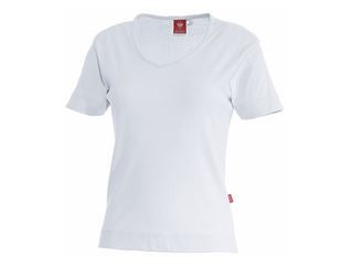 e.s. T-Shirt cotton V-Neck, dam