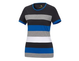 e.s. Pique-Shirt  cotton stripe, dam