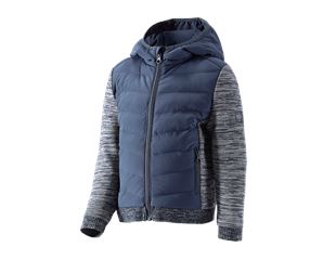 Hybrid hooded knitted jacket e.s.motion ten,child.