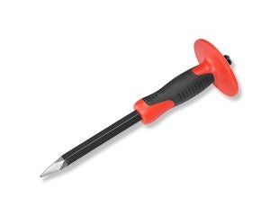 Pointed chisel with hand protector